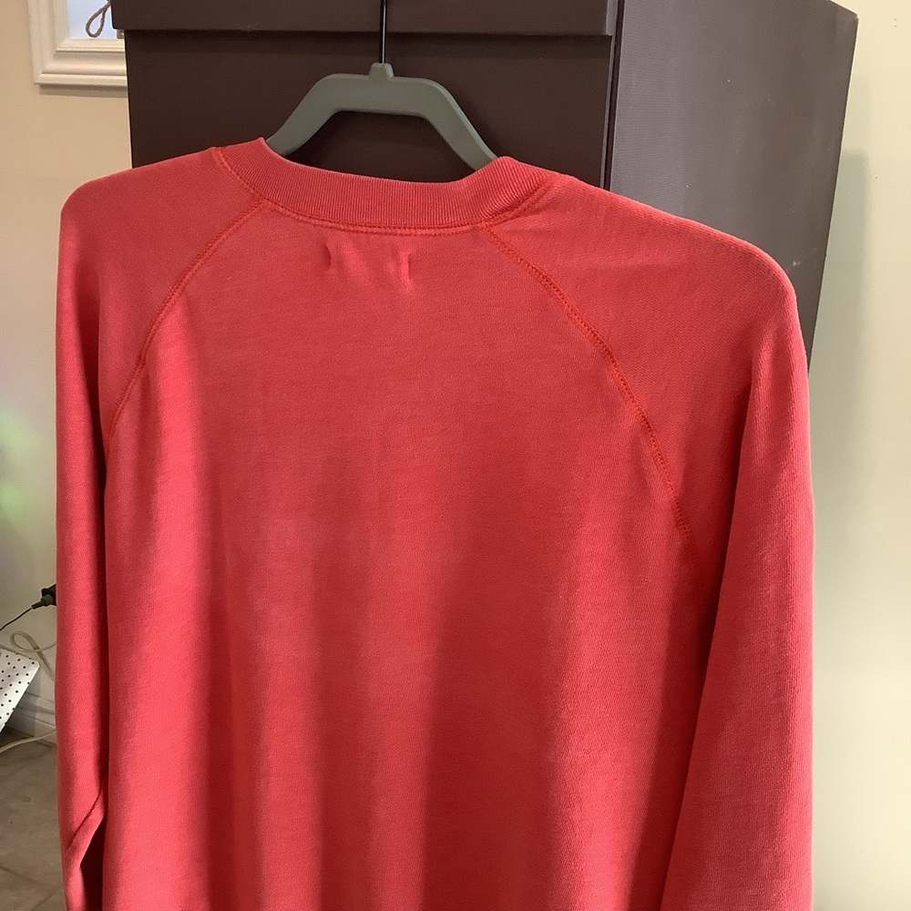 Hollister Coral Red Crewneck Sweatshirt Size S | HCO Logo | Classic Y2K Prep - Picture 8 of 15